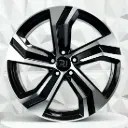 RIN 18X8 5-108 R1 SPORT V001-FF BLACK MACHINE FACE ET45 CB63.4
