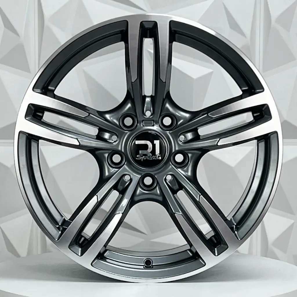 RIN 17X8 5-120 R1 SPORT QC5100 GUNMETAL MACHINE FACE ET35 CB72.6