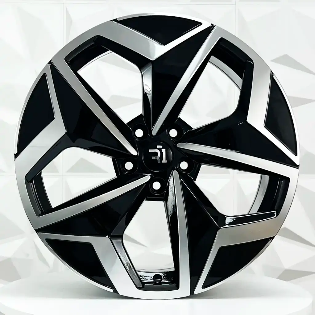 RIN 19X7.5 5-112 R1 SPORT R3262 BLACK MACHINE FACE ET40 CB57.1